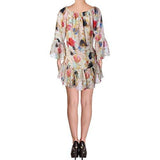 Silk Printed Mini Dress Multi 0