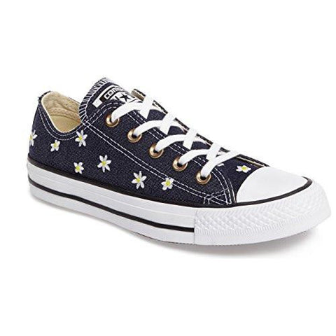 Chuck Taylor All Star Denim Floral Ox Navyfresh Yellowwhite Shoes Size 55
