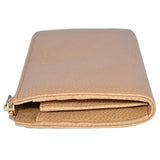Leather Zip Wallet 332747 7709 Whisky Beige