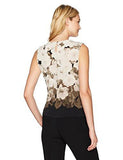 Ombre Floral Pleat Neck Cami Khakimulti L