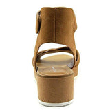 Eneration Fabelle Open Toe Casual Platform Sandals Ginger Suede Size 5