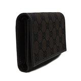 Gg Canvas And Leather Trifold Wallet 263114