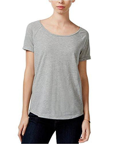 Maison Jules ScoopNeck Raglan TShirt XxSmall, Heather Grey