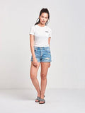 Overturn Cropped Pocket Tee White L Tops Tees White