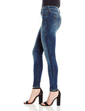 True Religion Halle Mid Rise Super Skinny Eyelet Jean, Oceana Blue, 27