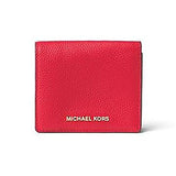 Michael Kors Mercer Leather Card Case Bright Red Os