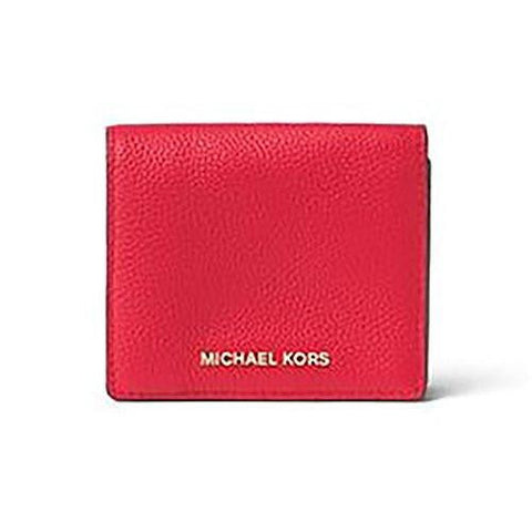 Michael Kors Mercer Leather Card Case Bright Red Os