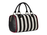 Medium Speedy Barrel Satchel Bag Stripe