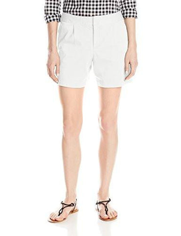 Pleat Front Short White 12