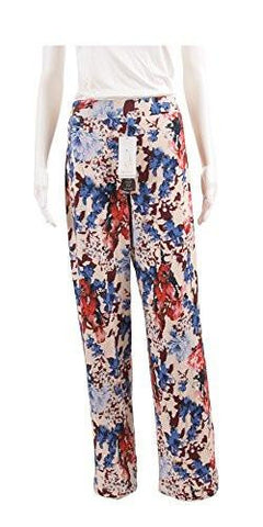 Boho Blush Tribal Print Wide Leg Pants Large, Print Multi