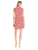 Printed Shift Dress With Contrast Side Panels, Print, 8