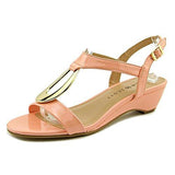 Carmeyy Open Toe Casual Platform Sandals, Pink, Size 8