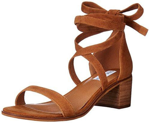 Rizzaa Heeled Sandal Cognac Suede 8 M Us
