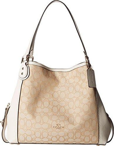 Signature Edie 31 Shoulder Bag Lilight Khakichalk Handbag