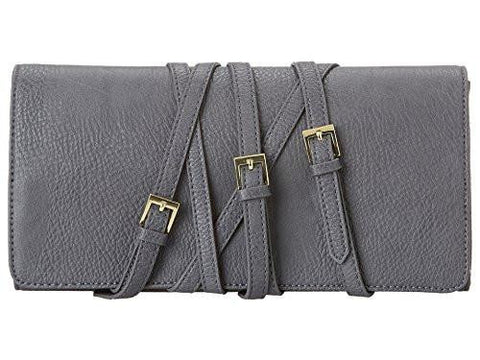 Eneration Strappy Oversize Clutch Hand Bag Smoke One Size