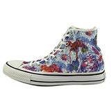 Chuck Taylor Allstar Canvas High Size 7 Bm Us; Spray Paint Bluewhiteinked