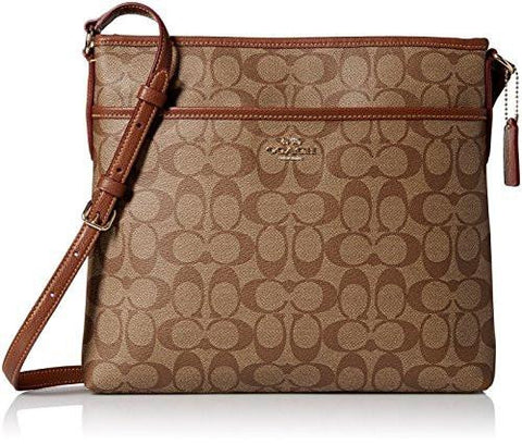 Signature Pvc File Bag Khaki Saddle