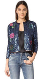 Sequin Intarsia Cardigan, Blue, Small