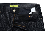 Jeans Black Patterned Slim Fit Jeans Us 7 It 43;
