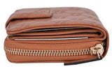 Gucci Saffron Tan Leather Gg Guccissima French Zip Wallet Wcoin