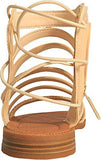 Nine West Xema Synthetic Gladiator Sandal Light Natural Multi 8 M Us