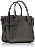 Pebbled Leather Swagger 21 Dkgunmetal Satchel