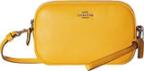 Pebbled Leather Crossbody Clutch Svyellow Clutch