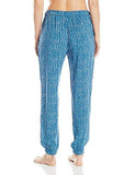 Woven Viscose Cuffed Bottom Pajama Pant Etched Skinsearching Medium