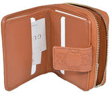 Gucci Saffron Tan Leather Gg Guccissima French Zip Wallet Wcoin