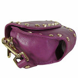 Kenneth Cole York Stud Sense Leather Crossbody Bag Mulled Wine