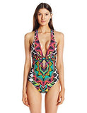 Africana Cross Back One Piece Swimsuit Multi 6
