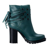 Maison Margiela Mm6 Leather High Heel Ankle Boots Shoes Us 9 It 39;