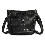 Fashion Shoulder Bag Skull Face Studs Punk Rivet Lady Messenger Pu Leather Goth Coressbaby Bags Tassels Vintage Style