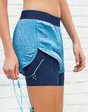 Champion Vapor 62 2 In 1 Run Short Trekking Grey Sd Heatherblack Large