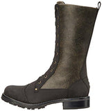 Santa Fe Riding Boot, Black Crackle Leather, 85 M Us