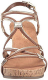 Real Plush Wedge Sandal Dark Tan Combo 105 M Us