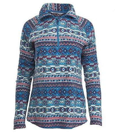 Colwin Printed Fleece, Seaport, Xsmall