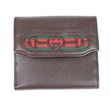 Brown Interlocking G French Leather Wallet 295352 2061