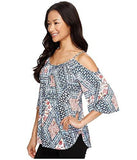 Karen Kane Cold Shoulder Angel Top, Print, S