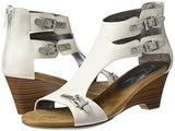 Mayflower Wedge Sandal Whitesilver 10 W Us