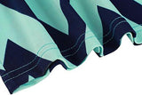 Demetory `S Boho Sleeveless Wave Striped Maxi Dress Xlarge Navy