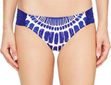 Algiers Shirred Side Hipster Bikini Bottom, Indigo/Indigo, 8