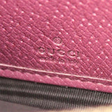 Brie Gg Motif Beige Canvaspink Leather Long Wallet 323397 Kh1Bg 8479