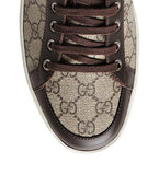 Gg Supreme Canvas High Top Trainer Sneaker Beigeebony 323796 Us 8 Uk 38