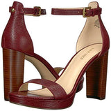 Nine West Dempsey Leather Sandal Oxblood 8 Medium Us