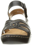 Clarks Delana Varro Dress Sandal Black Leather 8 M Us