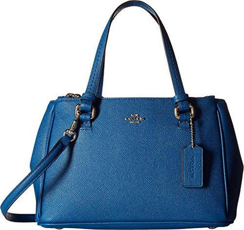 Peyton Leather Mini Jordan Double Zip Carryall Denim Handbag