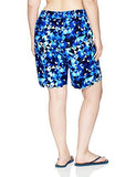 Kanu Surf Plus Size Gillian Upf 50 Active Geo Swim Boardshort Blue 1X
