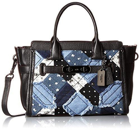 Canyon Quilt Denim Swagger 27 Dkdenim Skull Print Satchel