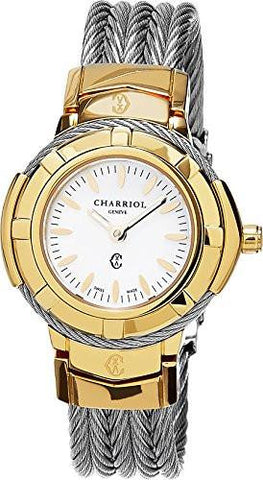 Charriol Celtic Swiss Quartz Stainless Steel Dress Watch Color:Silvertoned Model: Ce426Y1640006